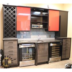 BROWN PEARL GRANITE TOP, CUSTOM ENGINEERED