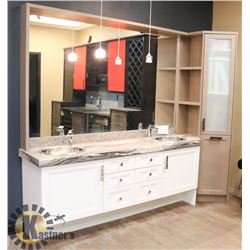 THERMOFOIL VANITY WITH CLASSIC WHITE FINISH, MAPLE