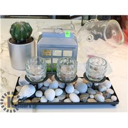 LOT OF 5 ACCENT PIECES.