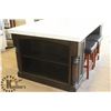 Image 2 : MARBLE STYLE KITCHEN ISLAND. 49.5" X 78.5"