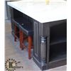 Image 5 : MARBLE STYLE KITCHEN ISLAND. 49.5" X 78.5"