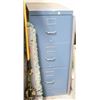 Image 1 : 3 DRAWER BLUE FILING CABINET.