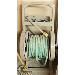 SUNCAST HOSE REEL WITH HOSE.