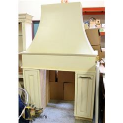 LOT OF 2 CABINETS WITH WALL HANGING FAUX VENT.