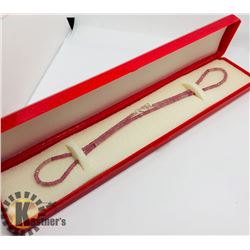 SILVER PINK SAPPHIRE NECKLACE