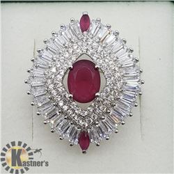 SILVER CUBIC ZIRCONIA RING