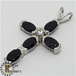 SILVER GARNET PENDANT