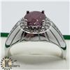Image 2 : SILVER RUBY CUBIC ZIRCONIA RING