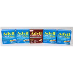 BAG OF ASSORTED COLD/ PAIN MEDICINE