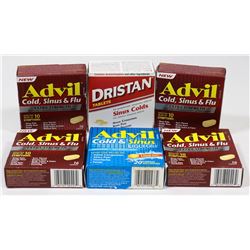 BAG OF ASSORTED COLD/ PAIN MEDICINE