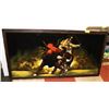 Image 1 : BULL FIGHTER FELT ARTWORK FRAMED