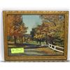 Image 1 : FALL TREES FRAMED PICTURE