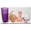 Image 1 : PINK & PURPLE HEAVY GLASS.