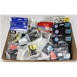 LARGE LOT OF ASSORTED INKJET PRINTER INK
