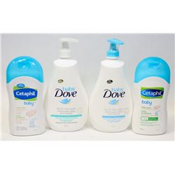 BAG OF BABY DOVE CETAPHIL BABY