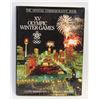 Image 1 : OFFICIAL XV OLYMPIC WINTER GAMES HARD COVER BOOK