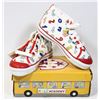 Image 1 : KIDS ACADEMY SCHOOL BUS  SHOES WHITE/RED SZ 11.5