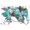 Image 1 : GROUP OF 6 ASSORTED MAKITA POWER-DRILLS