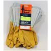 Image 1 : 3 PAIRS GANDER BRAND LEATHER GLOVES