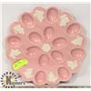 Image 1 : LARGE VINTAGE PINK EGG PLATE