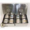 Image 1 : 2 SETS OF 4 COLLECTIBLE 75 YEAR MOPAR STAINLESS