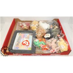 LOT OF 10 FRAMED BEANIE COLLECTIBLES.