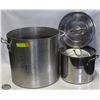 Image 1 : 40QT THERMALLOY ALUMINUM STOCK POT & S/S POT W/