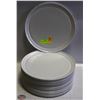 Image 1 : LOT OF 19 PORCELAIN 12" PIZZA PLATES
