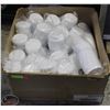 Image 1 : 1 CASE OF 32 OZ WHITE LIDS, 20 SLEEVES
