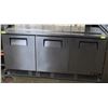 Image 1 : 6' TRUE REFRIGERATED 3 DOOR PREP STATION CABINET