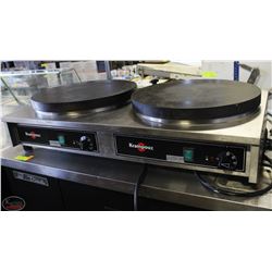 KRAMPOUZ 2 BURNER CREPE MAKER
