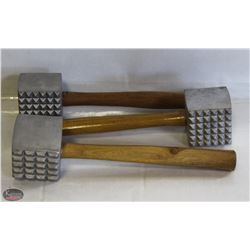 NEW MEAT MALLET TENDERIZERS - LOT OF 3