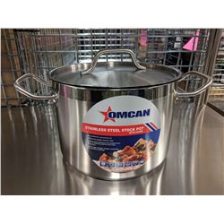 8QT STAINLESS STOCK POT W/COVER