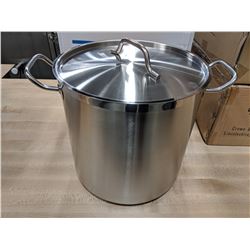 20QT HEAVY DUTY SS STOCK POT INDUCTION CAPABLE JR