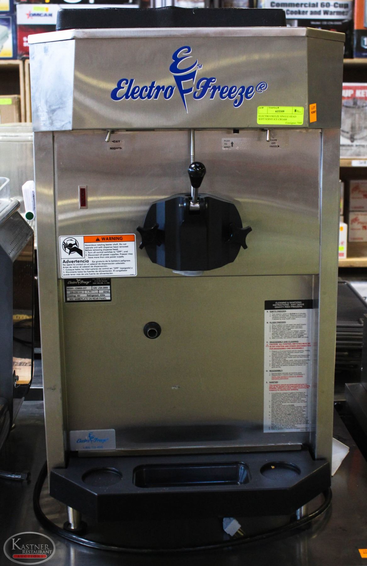 ELECTRO FREEZE SINGLE HEAD SOFT SERVE ICE CREAM