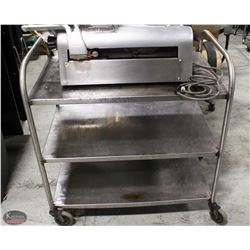 BAILIFF SEIZURE! STAINLESS STEEL CART ON WHEELS.