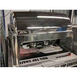9L STAINLESS ROLL TOP CHAFING DISH / FIXED LEGS