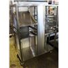 Image 1 : 4FT STAINLESS STEEL SHELVING UNIT ON CASTORS