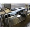 Image 1 : STAINLESS STEEL PREP TABLE W/ BACKSPLASH &