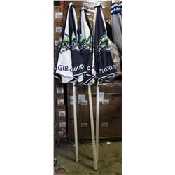 LOT OF 3 GRANVILLE ISLAND BREWING PATIO UMBRELLAS