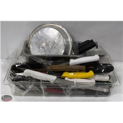 BAILIFF SEIZURE! CONTAINER OF KNIVES.