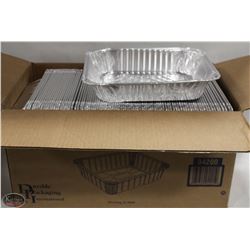 BAILIFF SEIZURE! BOX OF METAL FOOD TRAYS.