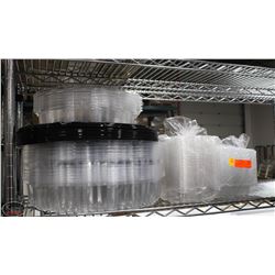 BAILIFF SEIZURE! LOT OF TAKE OUT TRAYS.