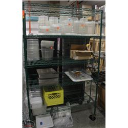 BAILIFF SEIZURE! GREEN METRO RACK W/ FOOD SERVICE