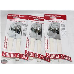 GROUP OF 3 NEW PORTABLE CAN OPENERS