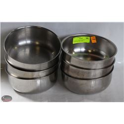 LOT OF 6-7" HIGH QUALITY STAINLESS STEEL 64OZ