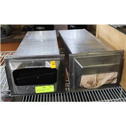 2 SPRING-LOADED S/S NAPKIN DISPENSER INSERTS