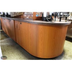 LARGE 12'  WALK-AROUND CUSTOMER SERVICE CABINET