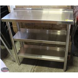 STAINLESS STEEL 3 TIER SHELVING UNIT