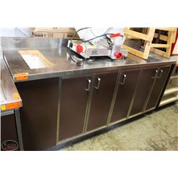 CUSTOM COMMERCIAL  COUNTERTOP WITH CABINETS